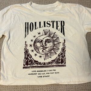 Hollister croppped vintage concert tee